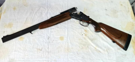 Se cambia express Brno Super 7x65R por paralela del calibre 20 equivalente. El express se valora en 1300€ 01