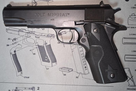 COLT 1991A1 cal. 45ACP,

 20260423_202035.jpg  20260423_202041.jpg  20260423_202307.jpg 

Incluye: cachas 00