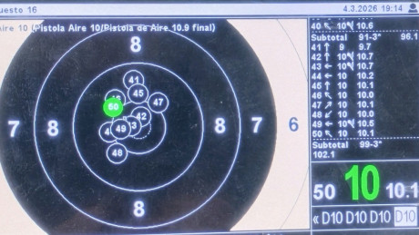 Es una match guns mgh1 comprada nueva en agosto de 2024, que funciona y agrupa perfectamente (recientemente 01