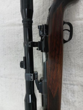 Vendo rifle VOERE calibre 30-06 con monturas apel y visor Lisenfeld 4x32 y maderas al aceite recién hechas. 11