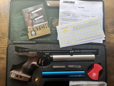 Buenas,

Vendo Steyr LP50 comprada en Gabilondo hace poco más de un año. El arma está en perfectas condiciones 00