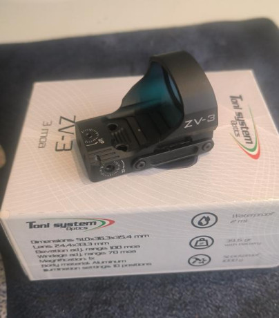 Vendo punto rojo TONI SYSTEM ZV3.
3MOA, nuevo, comprado hace dos meses. Incluye todas los accesorios, 00