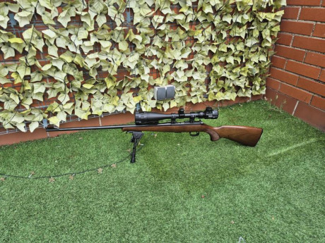 Vendo o Cambio por pistola del  carabina 9mm o escopeta  
Conjunto carabina cz 452 mas visor bipode cargador 01
