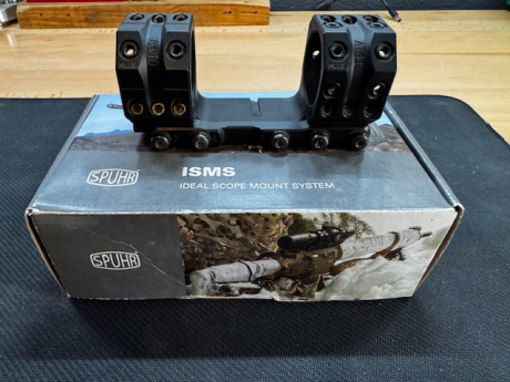 Vendo montura Spuhr SP-4901 de 9mil/30moa de inclinación y 30mm de altura para visores con tubo de 34mm. 01