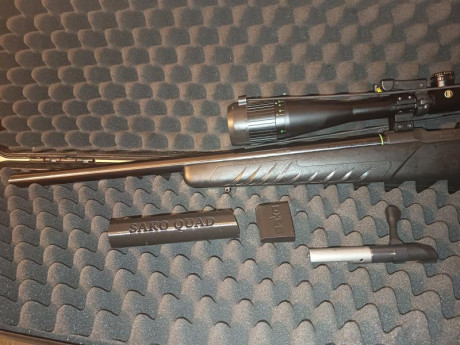 sako quad se vende por no usar esta como nueva muy pocos tiros tiene protector de cerrojo y cargador monotiro 00