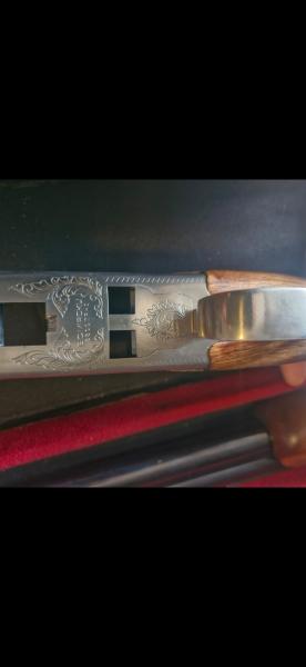 Miroku 3800 TR1, cañon de 76 y madera en perfecto estado,  2 y 1 estrellas, selector de tiro, con maletín. 01