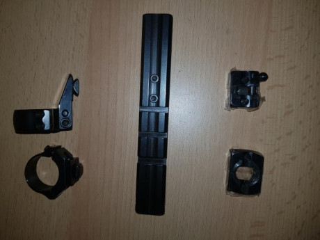 -Rail weaver para apel, 110€
-Anillas apel 25,4mm/ 1",  95€
-Bases apel, 95€
-Anillas zasdar para 01