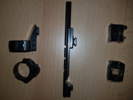 -Rail weaver para apel, 110€
-Anillas apel 25,4mm/ 1",  95€
-Bases apel, 95€
-Anillas zasdar para 00