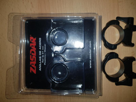 -Rail weaver para apel, 110€
-Anillas apel 25,4mm/ 1",  95€
-Bases apel, 95€
-Anillas zasdar para 11