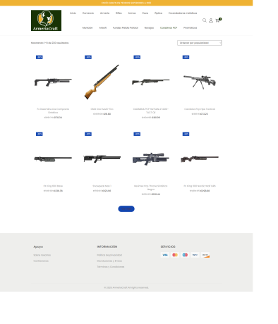 Hola a todos
Buscando unos balines, me encuentro con esta armería www.armeriacraft.com con unos precios 00