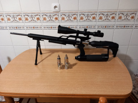 Hola, Vendo o Cambio GunPower SSS, cal. 5.5, cañón LW de alto rendimiento, con dos depósitos y sus válvulas 00