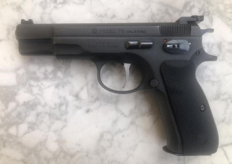 Hola amigos! ya que se muestran tantas armas buenas creo que a los propietarios de una cz 75 se nos tendría 80