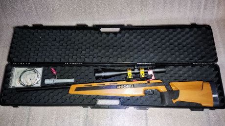 Buenos Días.

Se vende carabina de competición calibre  .22 LR Anschutz 1903 Match 64 ZURDOS .

Rifle 00