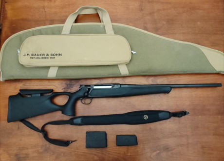 Rifle  SAUER 505  Syncro XT calibre  270 WIN .
Rifle NUEVO.
GRAN OPORTUNIDAD!

- Cañon con rosca M15x1.
- 02