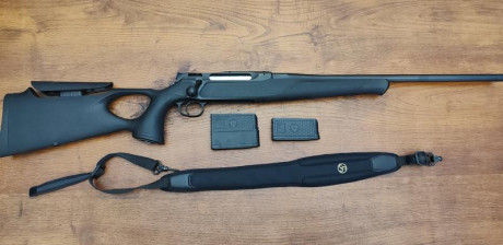 Rifle  SAUER 505  Syncro XT calibre  270 WIN .
Rifle NUEVO.
GRAN OPORTUNIDAD!

- Cañon con rosca M15x1.
- 00