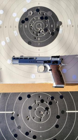 Estoy estrenando esta cacharrilla (Tanfoglio. Gold Match Bulleyes 2025. Es nueva. Pero me encuentro que 140