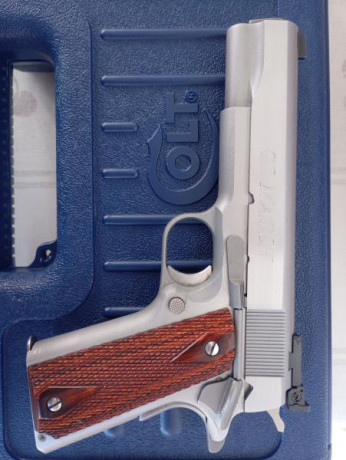 "VENDO" pistola COLT G.I. MATCH  cal. 45 ACP con maletín original, manuales y un cargador, acero 00