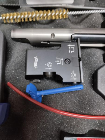Vendo Kit del 22lr para pistola GSP 500 Walther. Comprado nuevo el 20/11/2025. Usado muy poco ya que utilizo 01