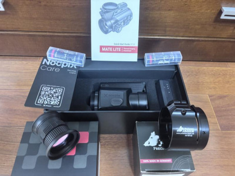 Monocular térmico acoplable Nocpix Mate lite 38,con sensor de 384x288px ,pantalla Amoled 1920x1080 px 10