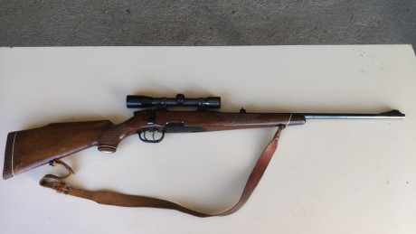 Se vende Steyr Mannlicher en calibre 30-06 co0n visor Kahles con aumentos fijos de 4 aumentos y de pulgada 01