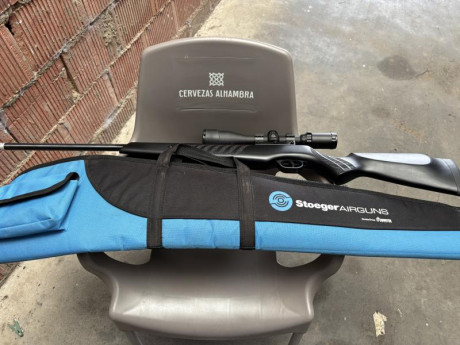Con visor 3,9x40 estafó impoluta con funda y dos cajas de 500 balines bsa, 220 no negociable, 01