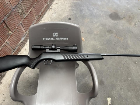 Con visor 3,9x40 estafó impoluta con funda y dos cajas de 500 balines bsa, 220 no negociable, 00