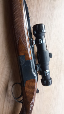 Un amigo vende un express FN ccs25 calibre 9,3x74r cañones de 66cm con monturas de uña y un aimpoint 9000l 12