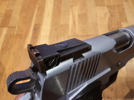 Hola! Vendo pistola SPS World Custom 9 mmp 2 cargadores con 2 caros ( los 2 agrietados) con 1 cañon de 02