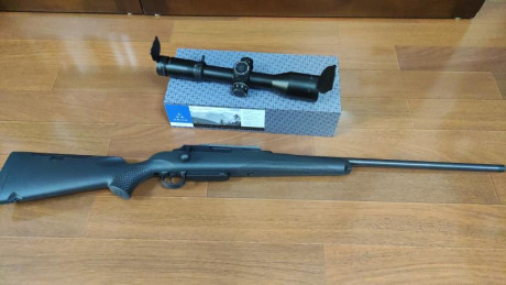 Nuevo rectilimeo de Máuser,modelo M25 EXTREME sintético,calibre 300wm ,con carril weaver para anillas.
Rifle 10