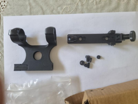 VENDIDO. vende kit de visor con anillas de 25,4 mm para rifle MOSIN NAGANT. Precio 45 euros. Tlf.607609326 01