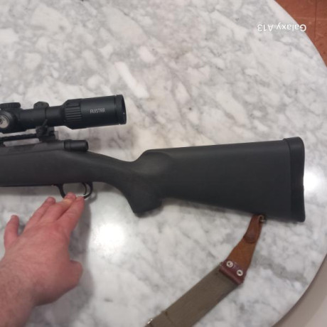 Un amigo me pide que le anuncie su Rifle Remington modelo Seven, con monturas tipo Warne y visor avistar 12