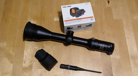 Vendo este conjunto compuesto por un visor de punto rojo con retícula variable igual a los eotech. En 10