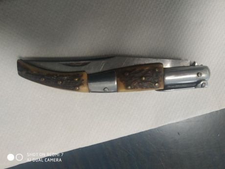 Vendo navaja. Está usada. Precio con portes incluidos. 50€. Puedo mandar fotos por WhatsApp 02