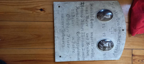 La piedra ha sido usado por primara vez en 1917.
Luego en 1941 su hijo un  Gebirgsjager ( Tropa de Montaña) 02