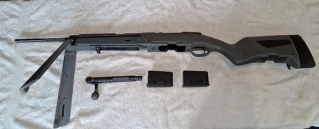 Hola, vendo rifle de cerrojo Manlincher STEYR SCOUT 308 Win. Se ha usado abitualmente en batidas de jabali 00