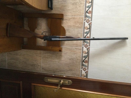 Escopeta con pavon original, de Víctor Sarasqueta, cañones extractores de ***. Cierre como un violin de 01