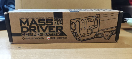 Strike Industries Compensador Mass Driver G3- Compacto (Glock 19) Compensador Driver de acero
70 euros 01