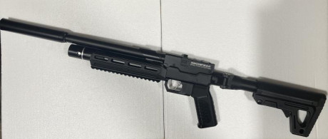 Vendo pistola de PCP snowpeak Pp750 en calibre 4,5 prácticamente nueva, sin uso.
Grip + culata + riel 01