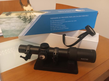Vendo visor Avistar de batida 1-4x24 RI, nuevo,sin salir de casa. Con monturas desmontables. 
Está en 00