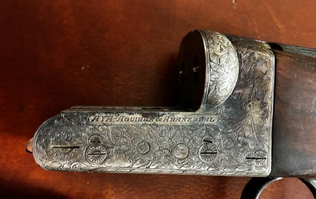 Media pletina, gatillos articulados, cañones de 63,5cms, expulsora, no tiene holguras, buen estado en 00