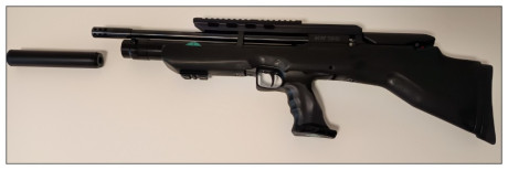 Vendo PCP Bull Pup Wheirauch HW100 BPK del 4,5mm.
Arma en perfecto estado de uso con tóricas revisadas 120