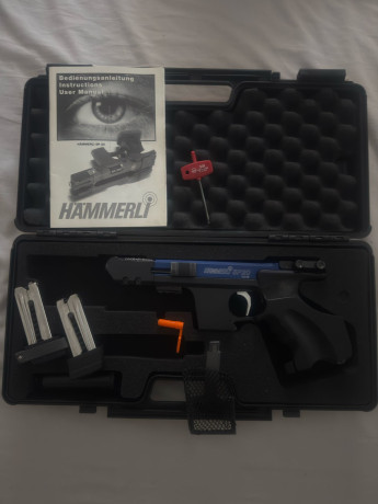 Vendo Hammerli Sp20 , calibre 32wc, segundo dueño, el arma esta impecable muy poco uso, me deshago de 02