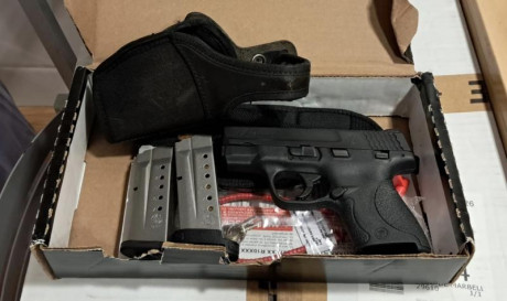 VENDO PISTOLA M&P 9 SHIELD IMPECABLE SOLO SE PROBO CUANDO SE ESTRENO, PISTOLA DE UN COMPAÑERO GUIADA 02