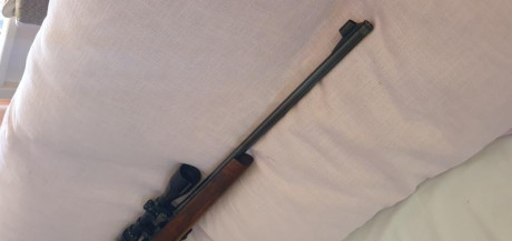 Se Vende Carabina Anschutz de Cerrojo cal. 22lr, Madera al Aceite, Doble disparador al Pelo, rosca delantera, 01