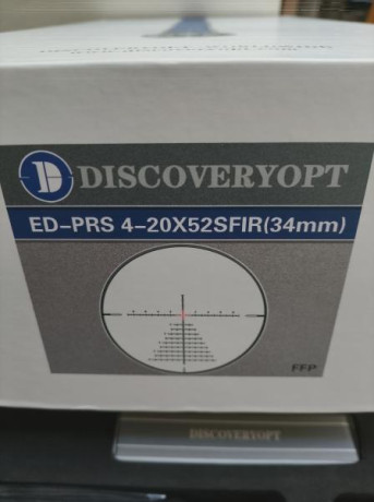 Nuevo, usado 3 veces, vendo por exceso de material. Imagen muy nítida, retícula FFP MRAD, clicks de torretas 00