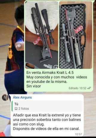 Krait L 4.5
Muchos videos de ls misma en youtube
Barcelona
Sin visor
1200€ 00