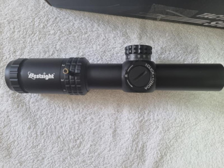 Se vende visor BESTSIGHT de 1-5x24 IR prácticamente nuevo, palanca del zoom no original. Precio 35 euros. 00