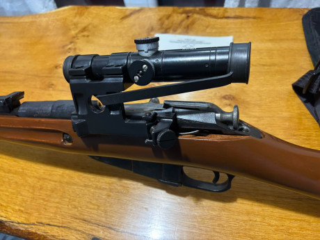 Fusil Mosin Nagant 1981/30  este fusil.se compro sin visor y debido a su buena precisión se le preparo 01