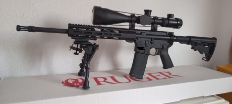Se vende Ruger 556 , cal 300 blk, está prácticamente nuevo, se vende con 2 cargadores de 10 y otro de 20