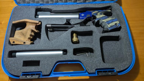 Hola a todos,

Vendo pistola PCP MatchGuns MG1E electrónica en perfectas condiciones. La vendo con 2 cachas 01